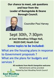 Public Meeting with BDBC Leader, Cllr Paul Harvey